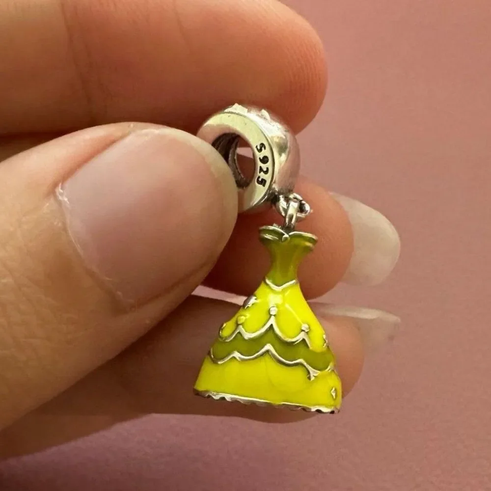 NWOT Disney Beauty & the Beast Belle's Dress Silver Dangle Charm